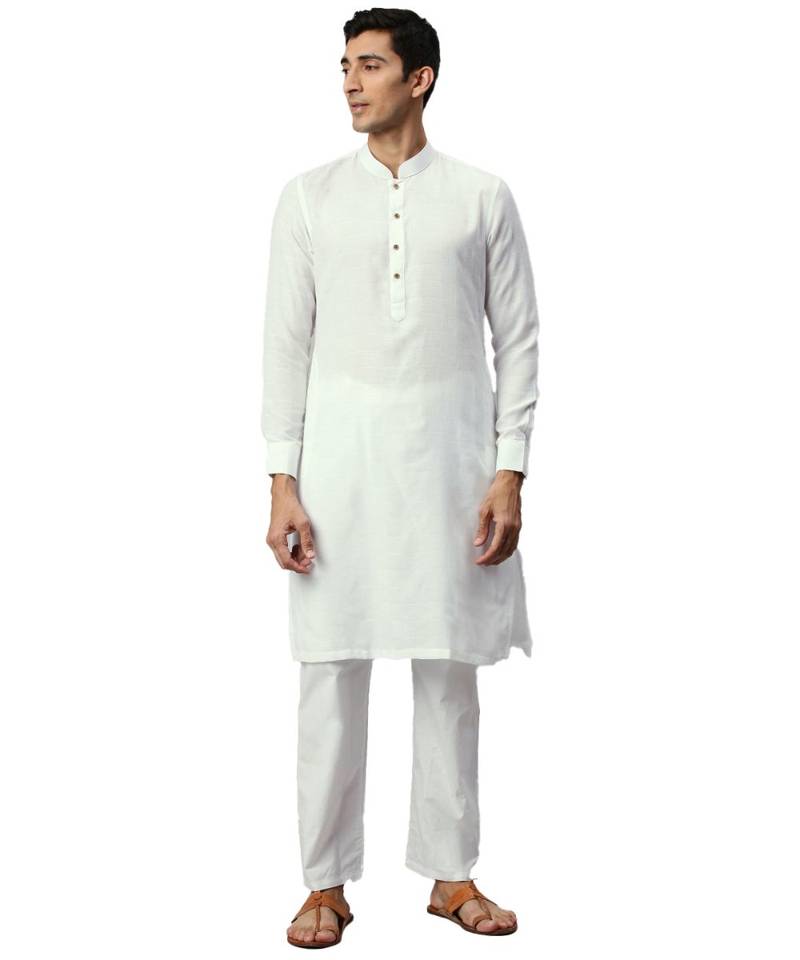 White cotton Kurta