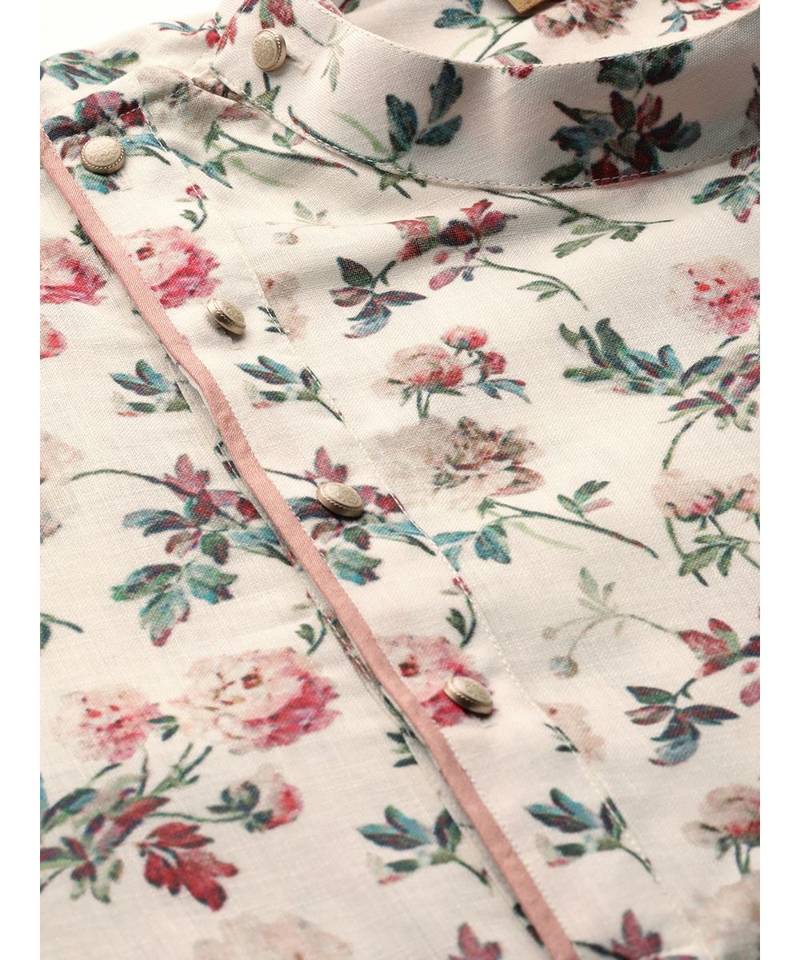 Cream cotton Kurta