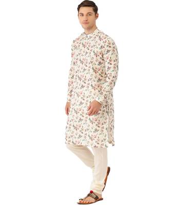 Cream cotton Kurta 3