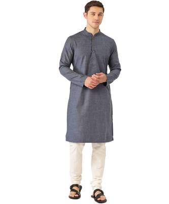 Blue cotton Kurta 1