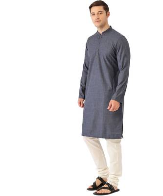 Blue cotton Kurta 4