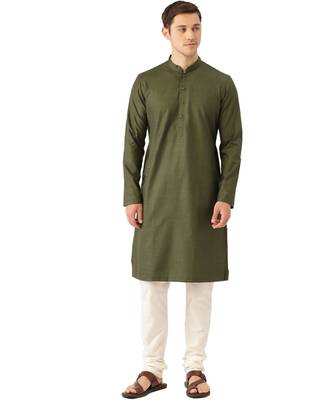 Green cotton Kurta 1