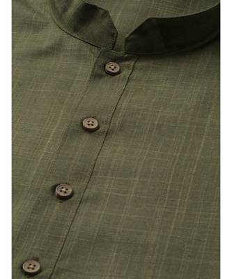 Green cotton Kurta 2