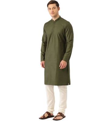 Green cotton Kurta 3