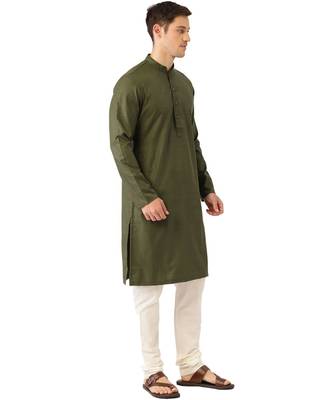 Green cotton Kurta 4