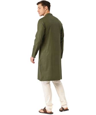 Green cotton Kurta 5