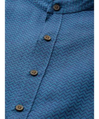 Blue cotton Kurta 2