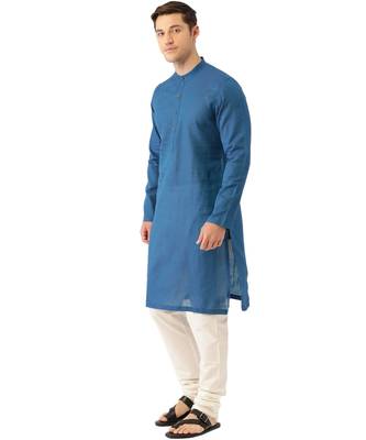 Blue cotton Kurta 3