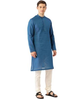 Blue cotton Kurta 4