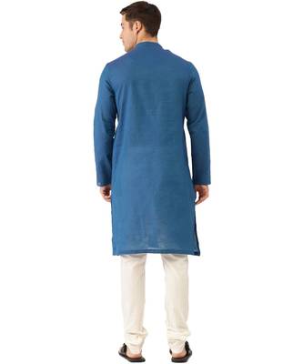 Blue cotton Kurta 5