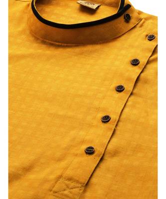 Yellow cotton Kurta 2