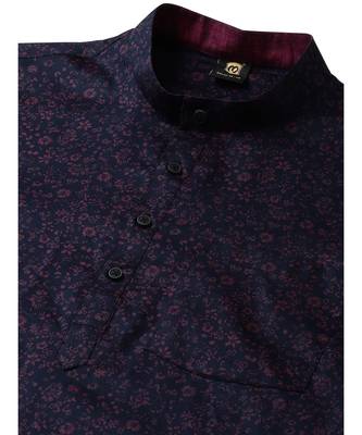 Blue cotton Short Kurta 2
