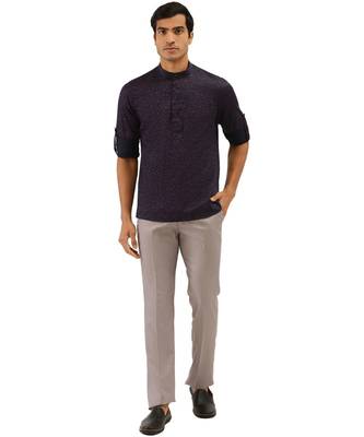 Blue cotton Short Kurta 5