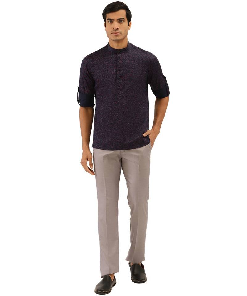 Blue cotton Short Kurta