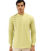 Green Art Silk Short Kurta