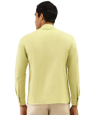 Green Art Silk Short Kurta 4