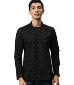 Black cotton Short Kurta