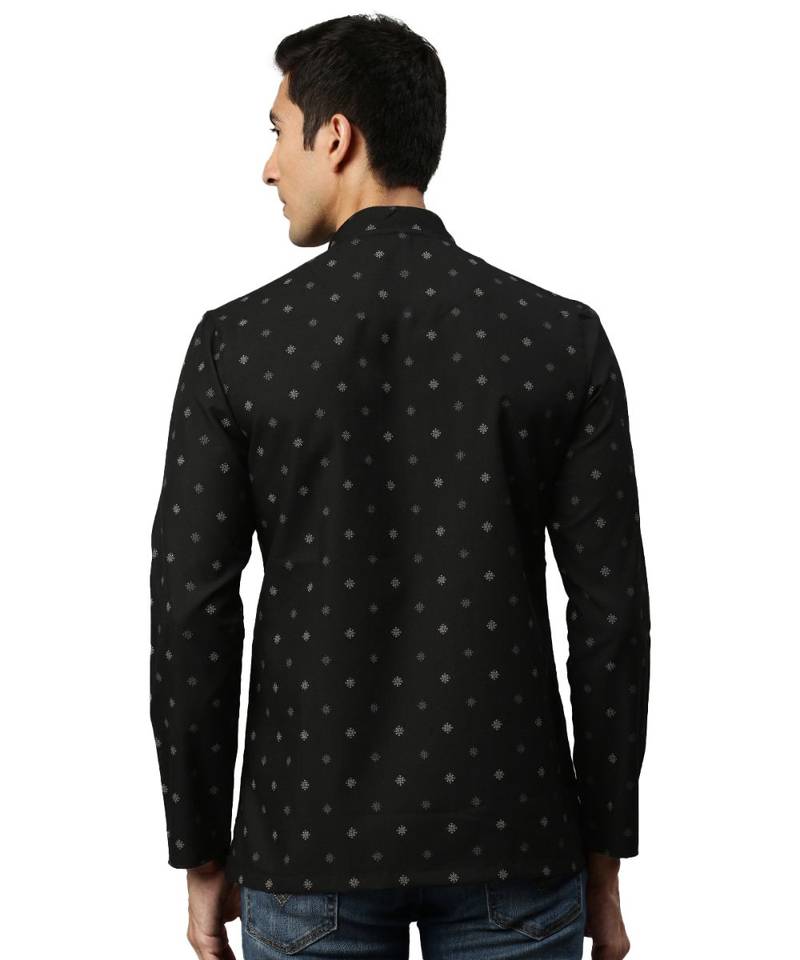 Black cotton Short Kurta
