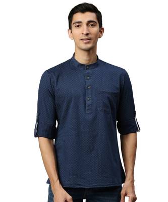 Blue Denim Short Kurta 1