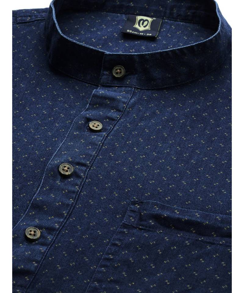 Blue Denim Short Kurta
