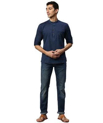 Blue Denim Short Kurta 5