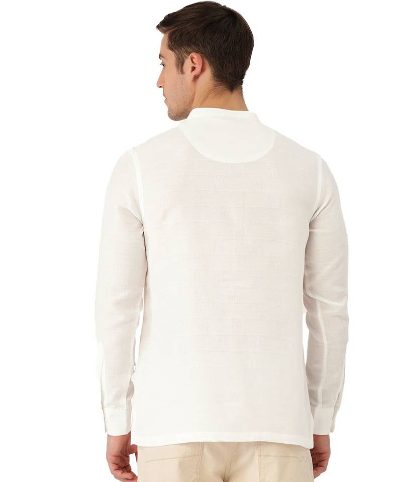 Cream cotton Short Kurta