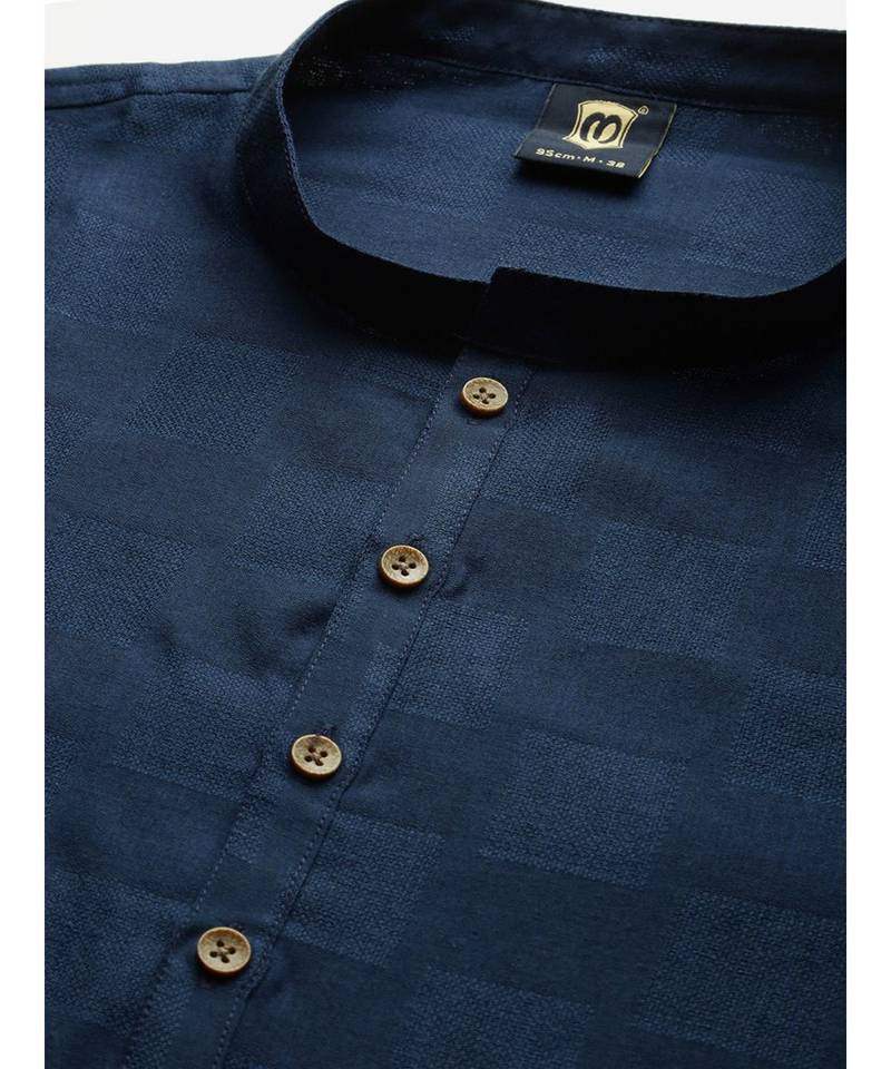 Blue cotton Short Kurta