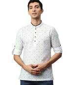White cotton Short Kurta