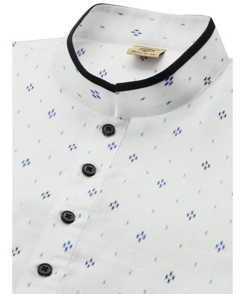 White cotton Short Kurta
