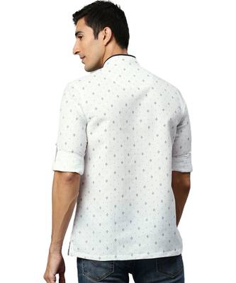 White cotton Short Kurta 4