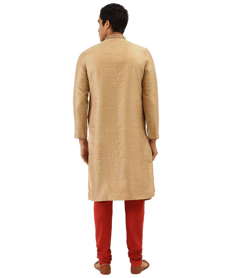 multicolor Art Silk Kurta Churidar Set