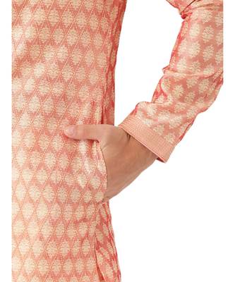 red silk Kurta Churidar Set 6