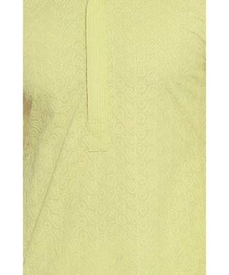 Green Viscose Kurta Churidar Set 4