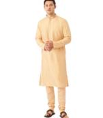 Beige silk Kurta Churidar Set