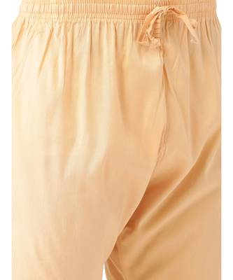 Beige silk Kurta Churidar Set 5