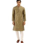 Mahendi Viscose Kurta Churidar Set