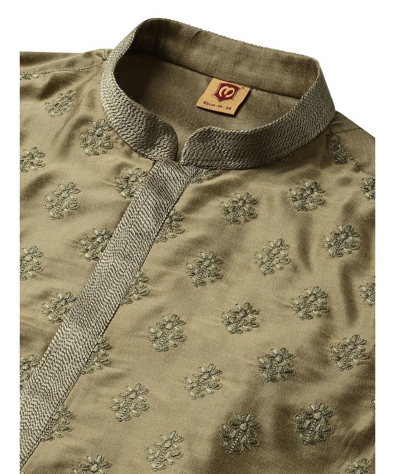 Mahendi Viscose Kurta Churidar Set