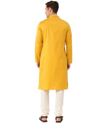 yellow silk Kurta Churidar Set 4