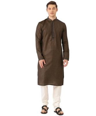 Blue cotton Kurta Churidar Set 1
