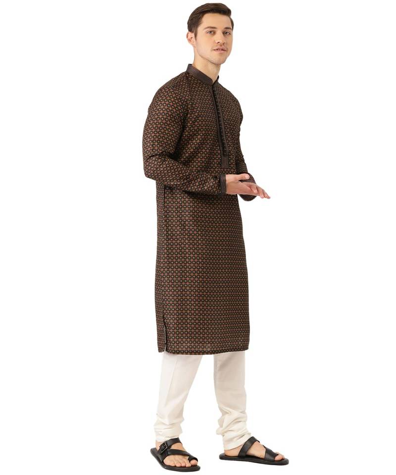 Blue cotton Kurta Churidar Set