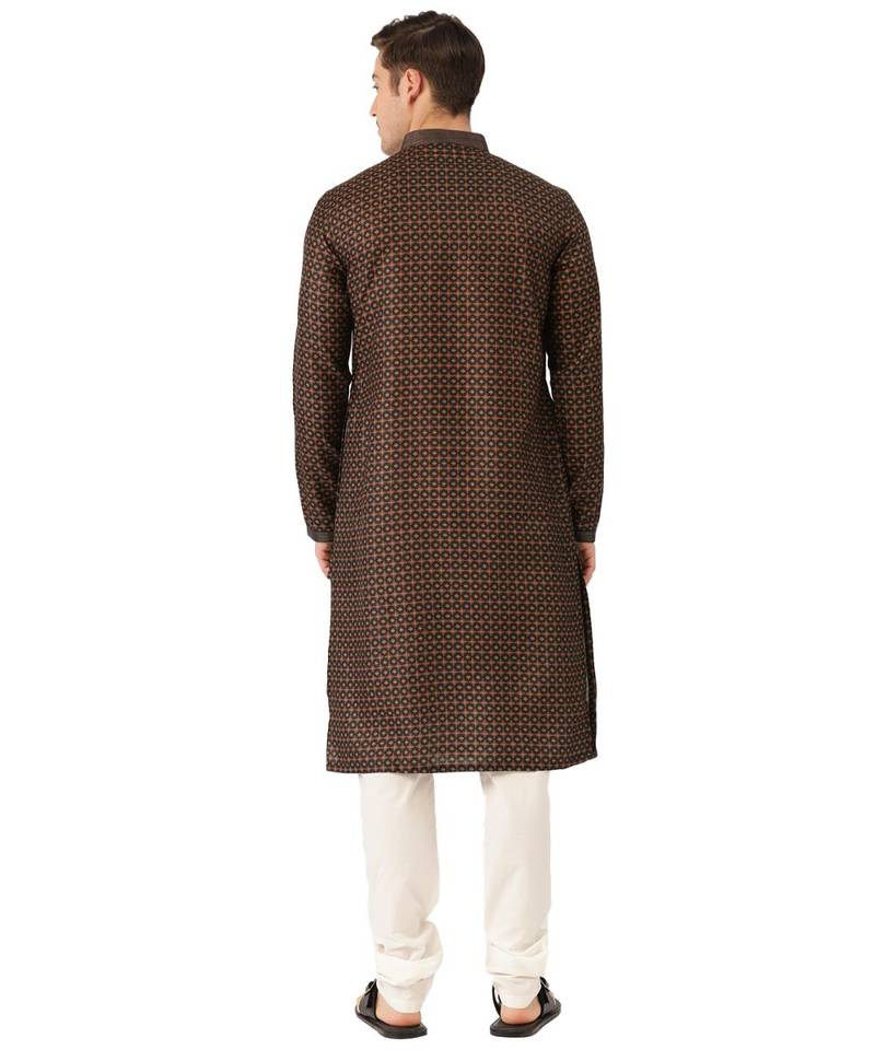 Blue cotton Kurta Churidar Set