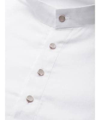 White cotton Kurta Pajama Set 2