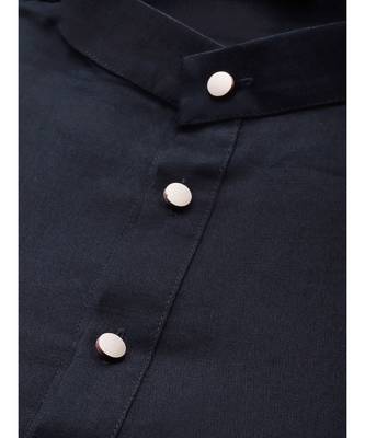 Blue cotton Kurta Pajama Set 2