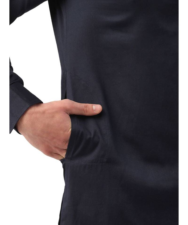 Blue cotton Kurta Pajama Set