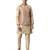 red silk Jacket Kurta Churidar Set