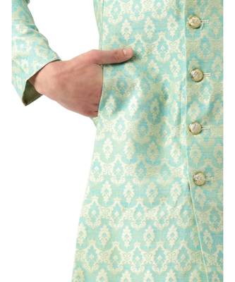 Green Art Silk Semi Indo-Western and Patiala Set 6