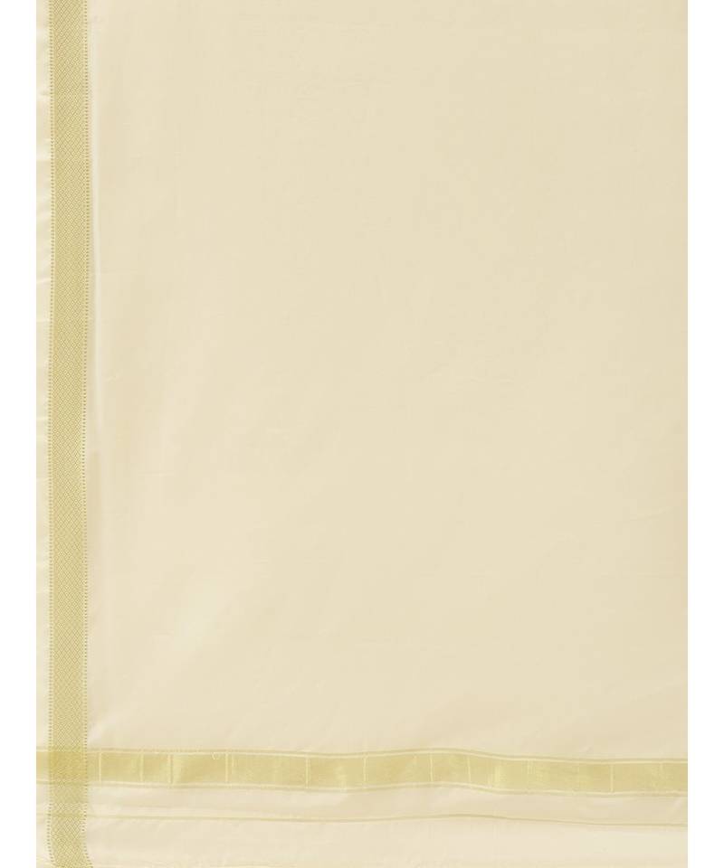 Beige Art Silk Kurta Dhoti Set