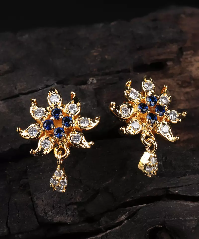 Gold earrings