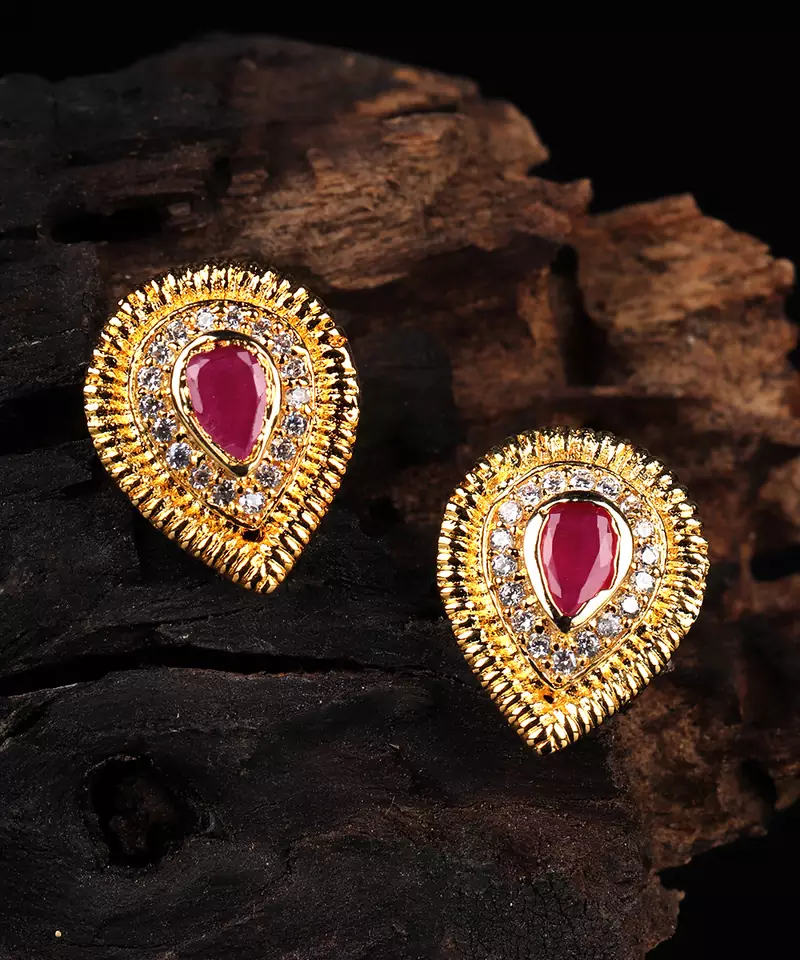 Red earrings