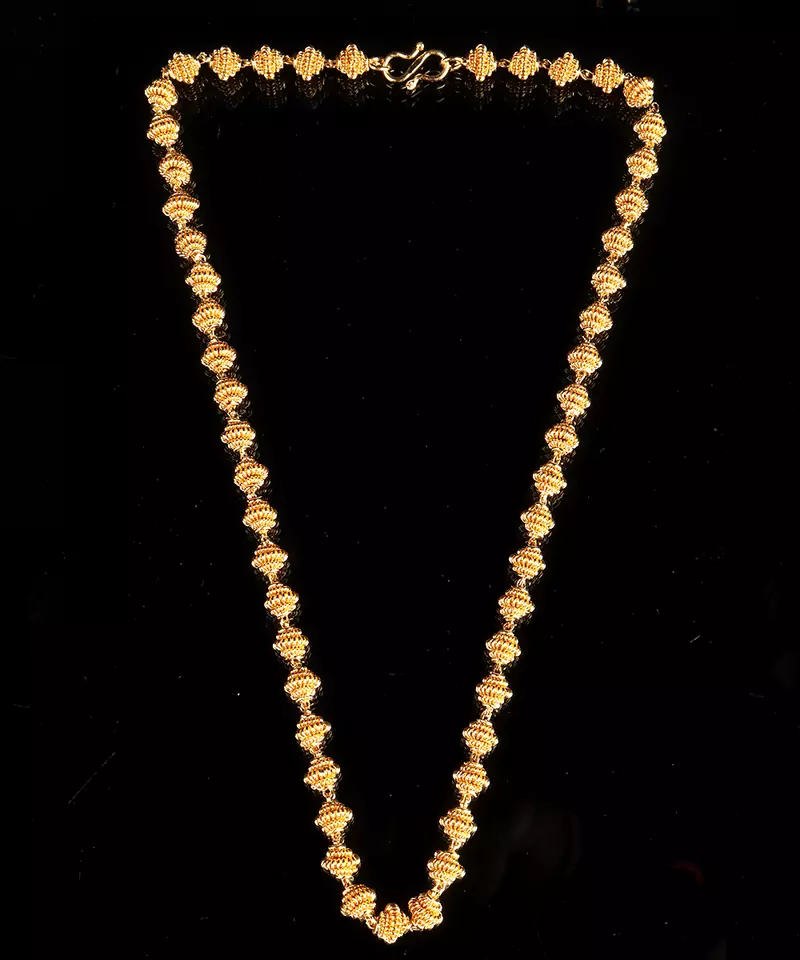 Gold necklaces